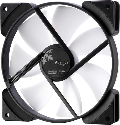 Fractal Design Prisma AL-14 – 140mm Silent computer Fan - PWM Control - Six LEDs - ARGB - Optimized for Silent Computing and High Airflow - LLS Bearings - TripWire Technology - RGB (1-pack) PWM ARGB