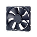 Fractal Design Dynamic X2 GP-12 PWM Computer Fan - Silent Fan - High Airflow – 120x120x25 mm – 2000RPM – FDB-Bearings – Trip Wire - Aerodynamically shaped struts - Black Edition (Single) PWM Black