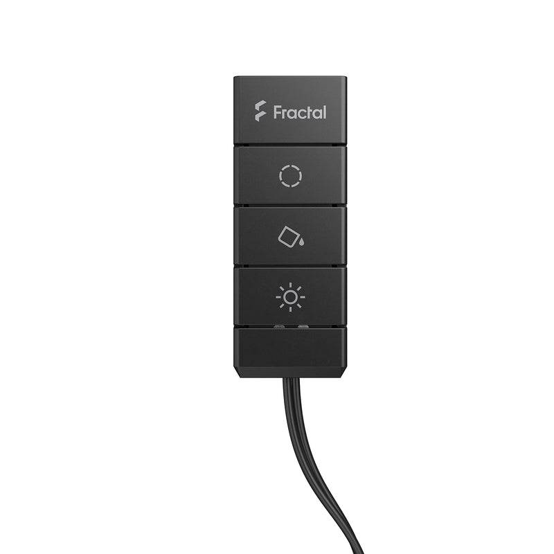 Fractal Design Adjust 2 Manual ARGB Controller for All Standard 5V ARGB LED Fans Strips and Devices Chaining Y-Cable Adapter Included, FD-A-ADJ2-001