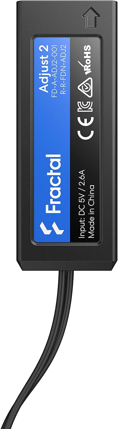 Fractal Design Adjust 2 Manual ARGB Controller for All Standard 5V ARGB LED Fans Strips and Devices Chaining Y-Cable Adapter Included, FD-A-ADJ2-001