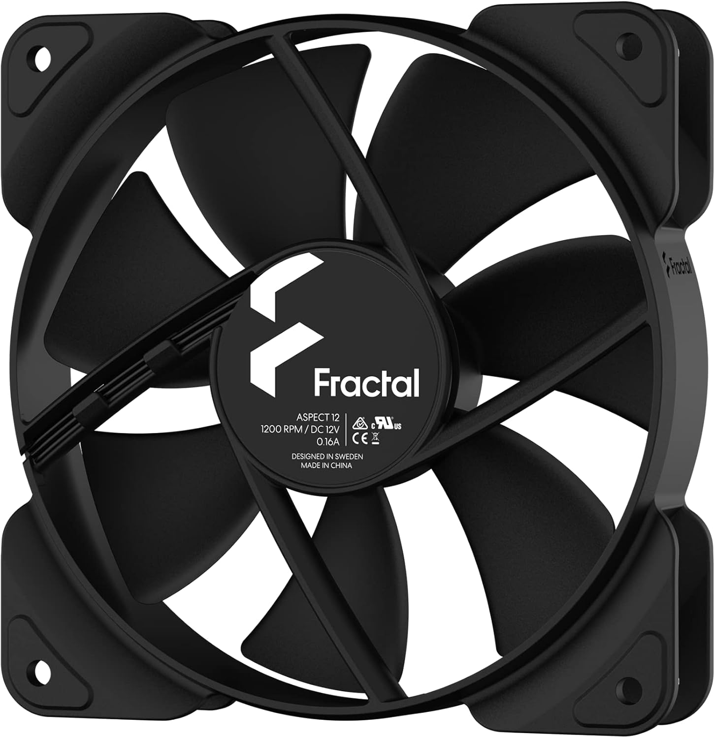Fractal Design Aspect 12 Black 120 mm 1200 RPM Computer Fan