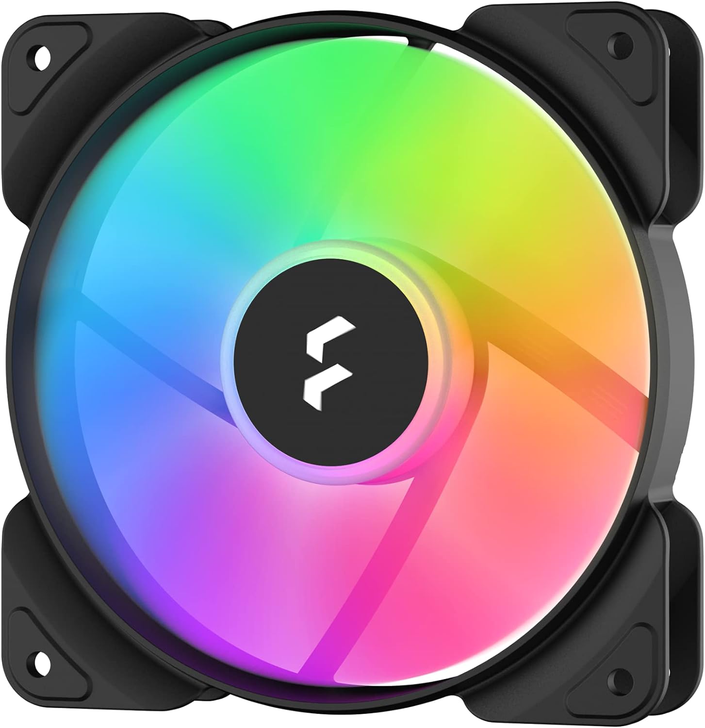 Fractal Design Aspect 12 RGB 120 mm PWM Wide 500-2000 RPM Range Black Frame 3-pack Computer Fan