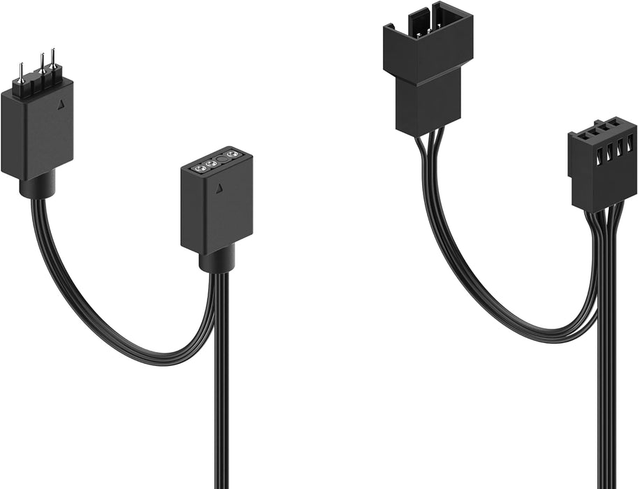 Fractal Design Aspect 12 RGB 120 mm PWM Wide 500-2000 RPM Range Black Frame 3-pack Computer Fan