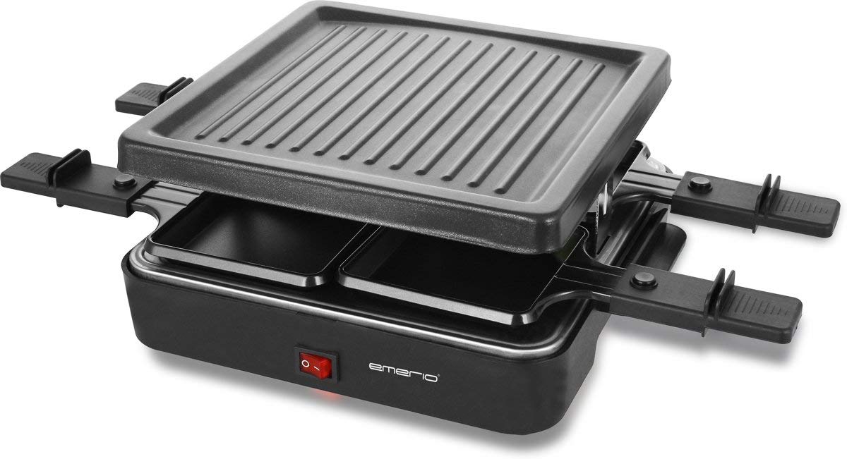 `Emerio Raclettegrill,4 Pfannen,Grillplatte antihaf`