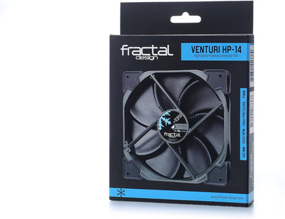 Fractal Design Venturi HP-14 PWM Computer case Fan - Computer Kühlkomponenten (Computergehäuse, Ventilator, Schwarz, Grau) Black HP 140mm