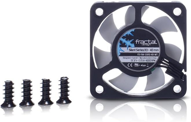Fractal Design Silent Series R3 40mm FD-FAN-SSR3-40-WT, white White 40mm Single