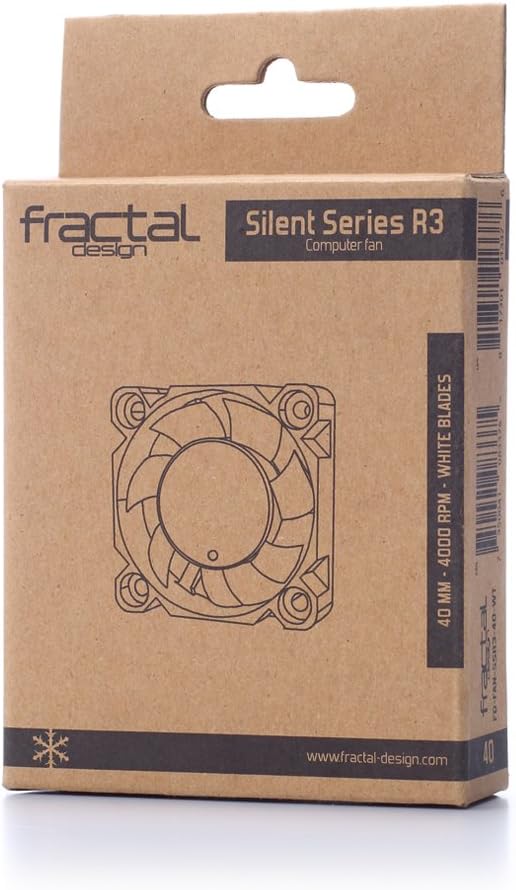 Fractal Design Silent Series R3 40mm FD-FAN-SSR3-40-WT, white White 40mm Single