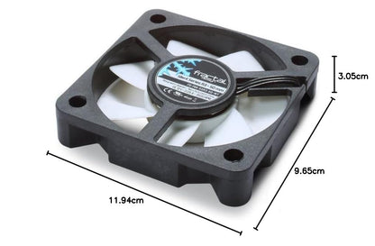 Fractal Design Silent Series R3 White - Silent computer fan - Optimized for quiet operation - 50 mm - Rotational speed 3500 RPM - Black ribbon cable - Rifle bearings - 12v - Black/White (Single)