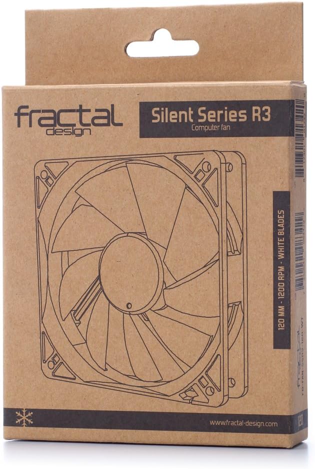 Fractal Design Silent Series R3 120mm FD-FAN-SSR3-120-WT White 120mm Single