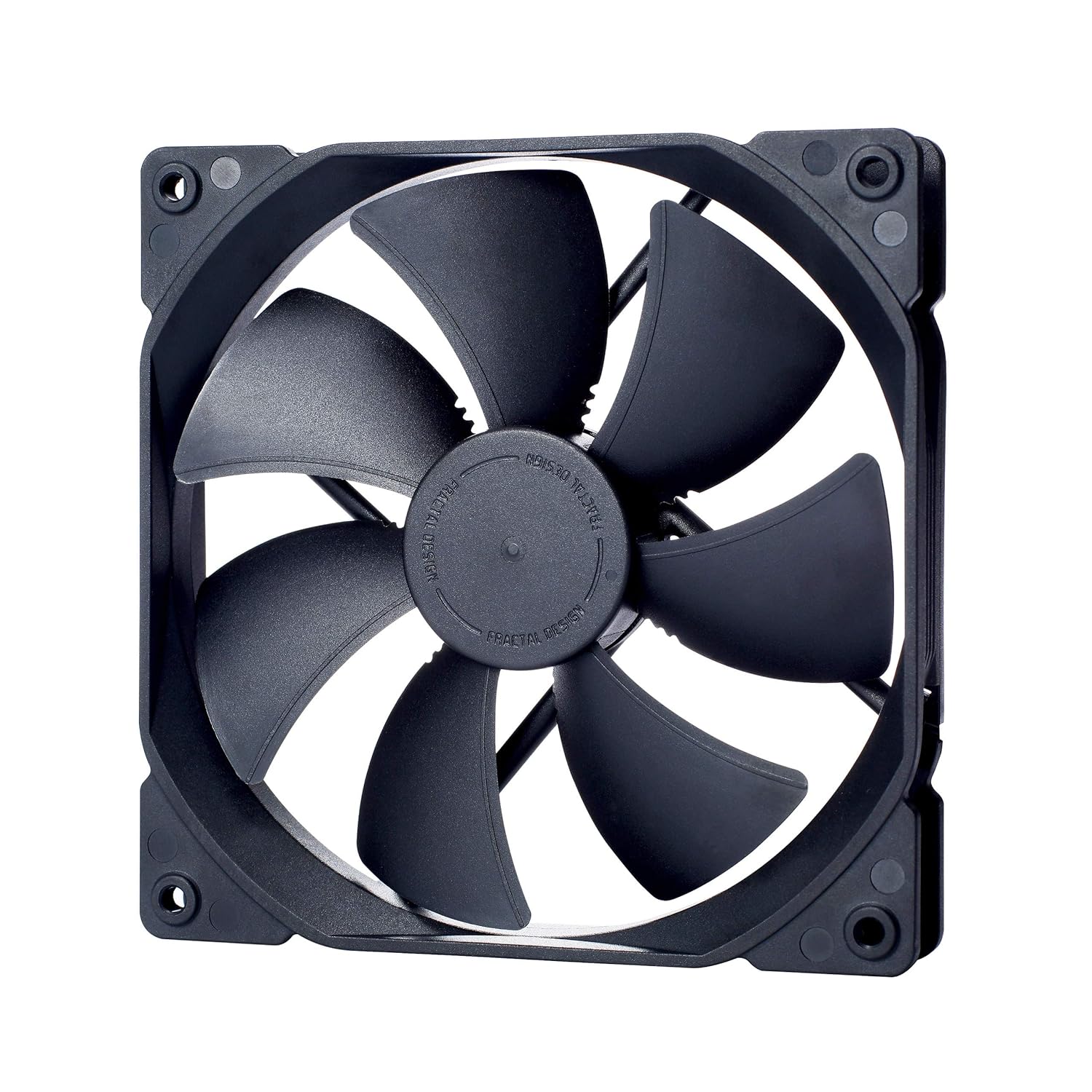 Fractal Design Dynamic X2 GP-14 Computer Fan - Silent Fan - High Airflow – 140x140x25 mm – 1000RPM – FDB-Bearings – Trip Wire - Aerodynamically shaped struts – 12v - Black Edition (Single) Black 140mm
