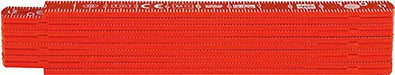 Rieffel Zollstock Kunststoff Swiss Made 1m Rot
