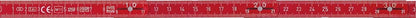 Rieffel Zollstock Kunststoff Swiss Made 1m Rot