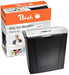 Peach PS400-02 Strip Cut Document Shredder, 6 Sheets, 8 Litres, 7 mm Strip Width (P-1), Long Durability and Many Functions