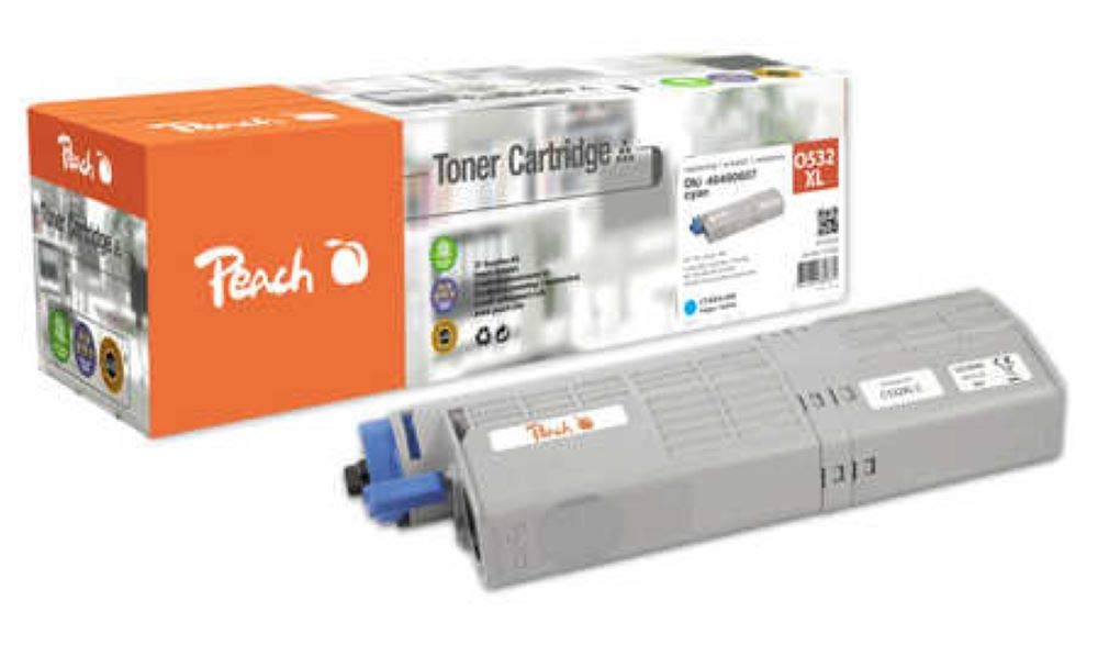 Peach Toner Module Cyan Compatible with OKI 46490403