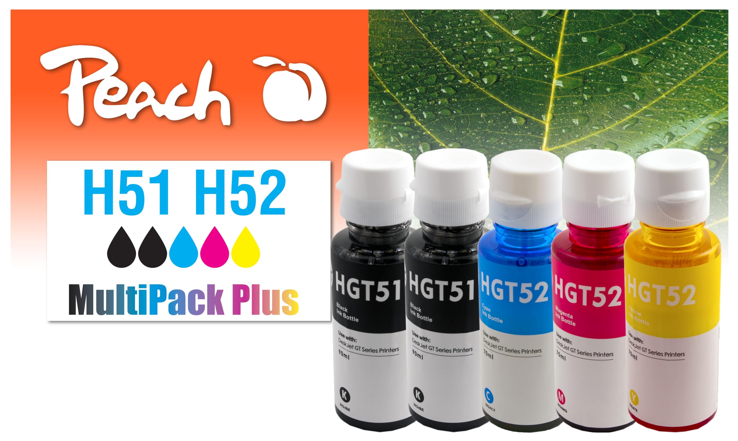 Peach Patrone HP CISS GT51/52 MultiPack Plus reman