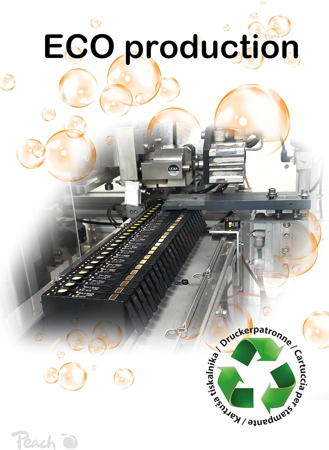 Peach Patrone Canon CISS GI-490 MultiPack remanufa