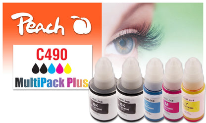 Peach Patrone Canon CISS GI-490 MultiPack Plus rem