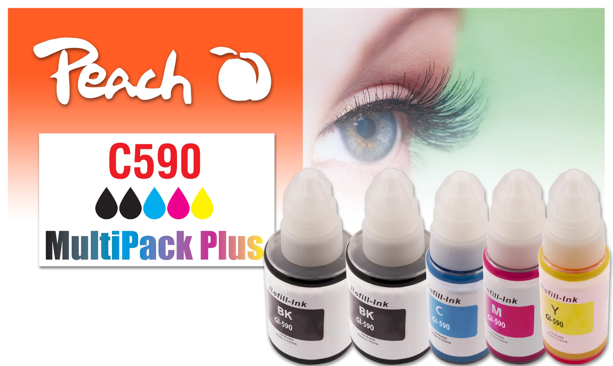 Peach Patrone Canon CISS GI-590 MultiPack Plus rem