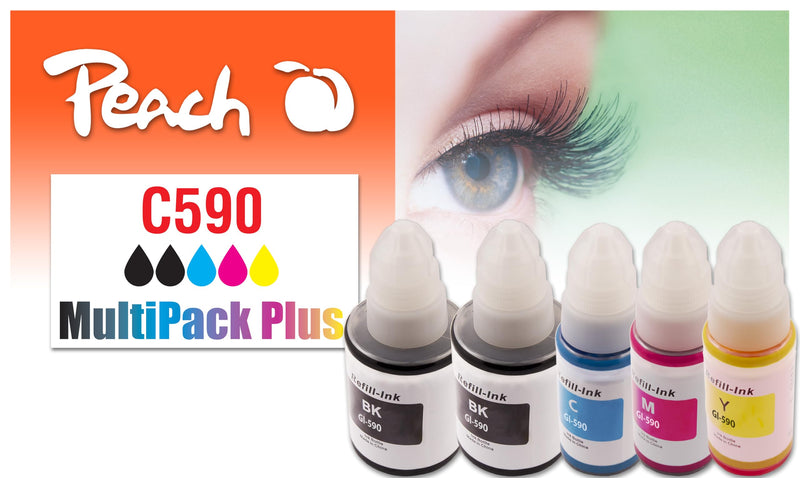 Peach Patrone Canon CISS GI-590 MultiPack Plus rem