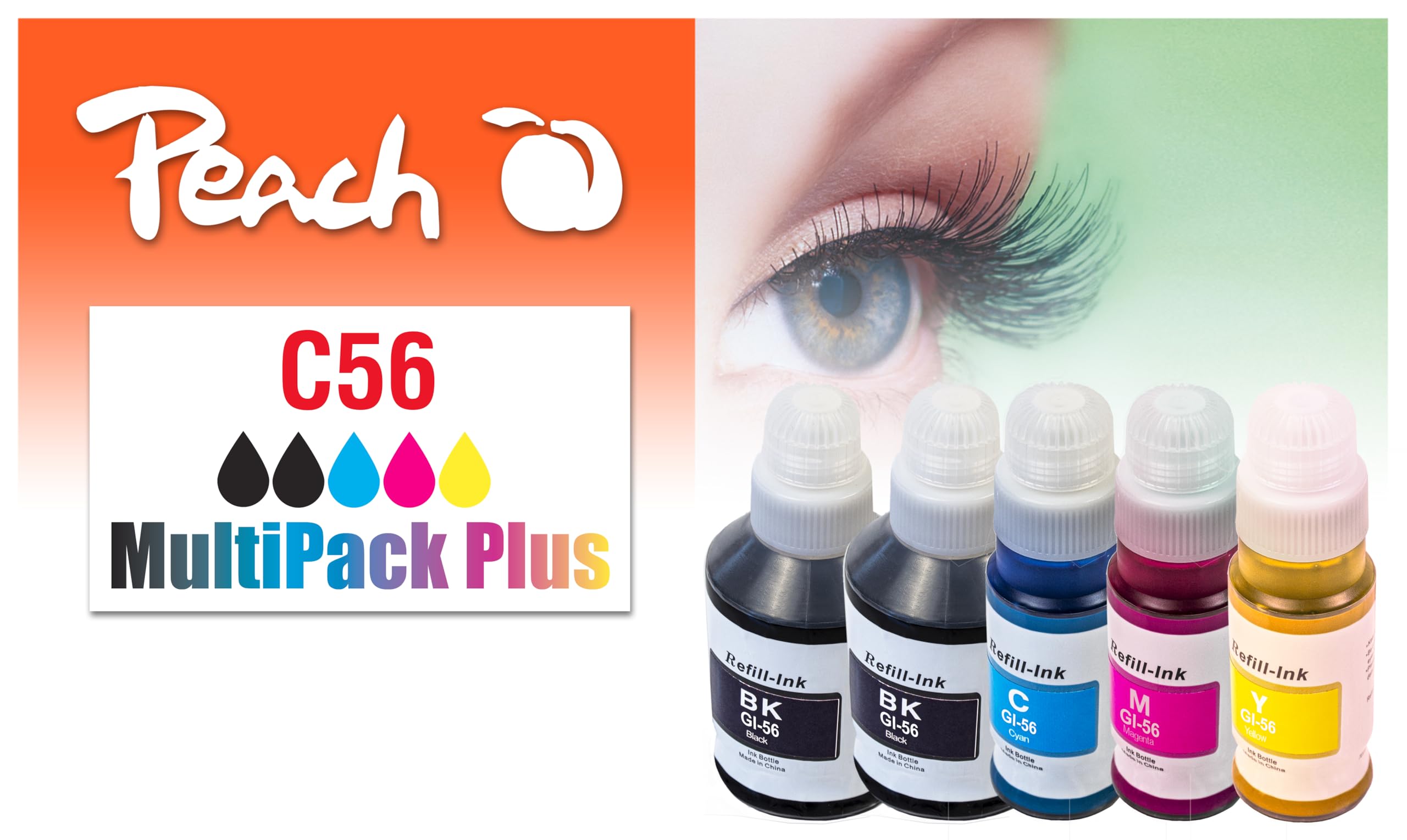 Peach Patrone Canon GI-56 MultiPack Plus remanufac
