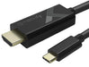 Techly USB Typ C ST auf HDMI 2.0 4K, 2m, schwarz