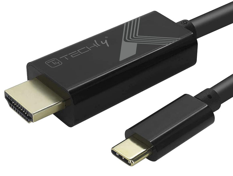 Techly USB Typ C ST auf HDMI 2.0 4K, 2m, schwarz