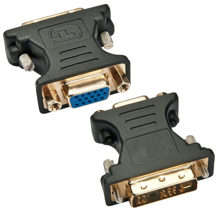 Techly Adapter DVI-A Stecker auf VGA Buchse, schwa