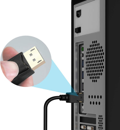 Techly DisplayPort/HDMI Connection Cable 1.00 m ICOC-DSP-H12-010 Black [1x DisplayPort Male - 1x