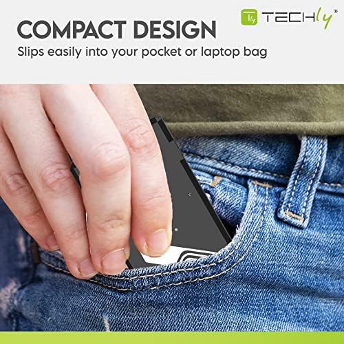 Techly 4-Port Mini Hub USB 2.0 Black Mini Hub 4p. USB2.0 Schwarz