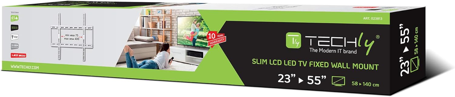 Techly Wandhalterung LCD TV LED 23-55 Slim fixed