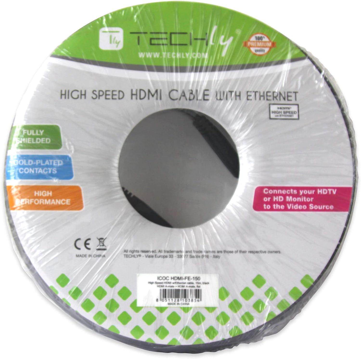 TECHLY icoc Hdmi-4 – 100 High valocita Cable, 10 M