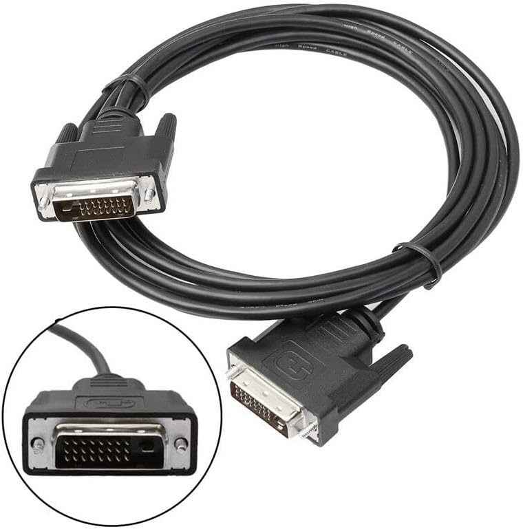 TECHly 10 m DVI-D 10 m DVI-D DVI-D Cable DVI Male – DVI (DVI-D DVI-D Male, 10 m, Black (Black)