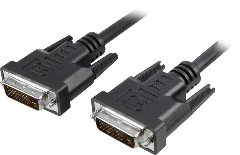 TECHly 10 m DVI-D 10 m DVI-D DVI-D Cable DVI Male – DVI (DVI-D DVI-D Male, 10 m, Black (Black)