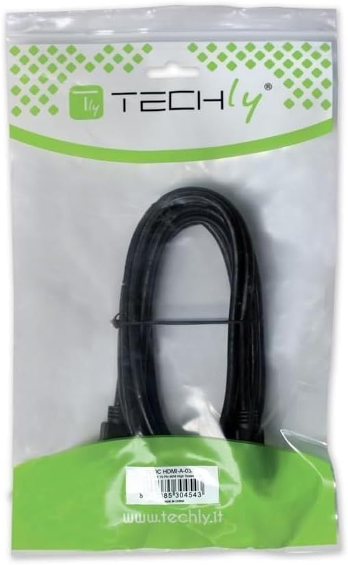 Techly HDMI High Speed Kabel mit Ethernet, Flachkk