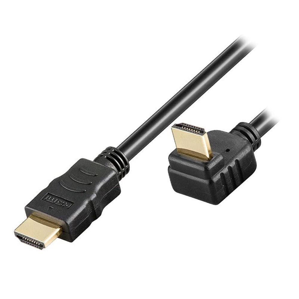 Techly HDMI Kabel High Speed mit Ethernet gewinkel