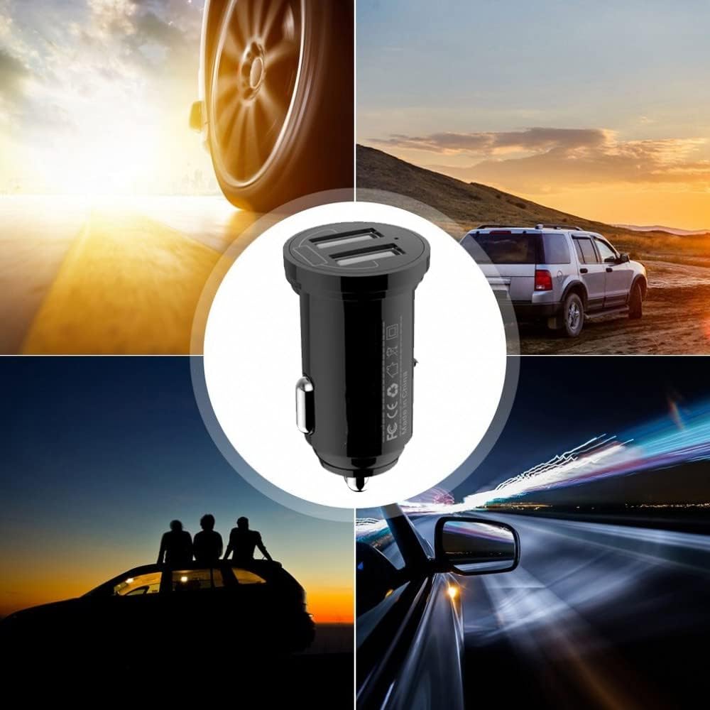 Techly Autoladegerat 2p USB A 5V/2.4A schwarz