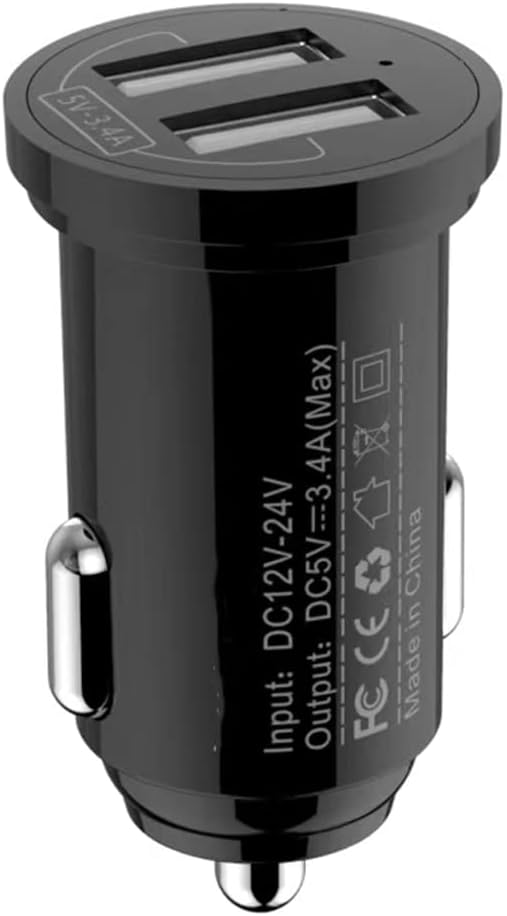Techly Autoladegerat 2p USB A 5V/2.4A schwarz