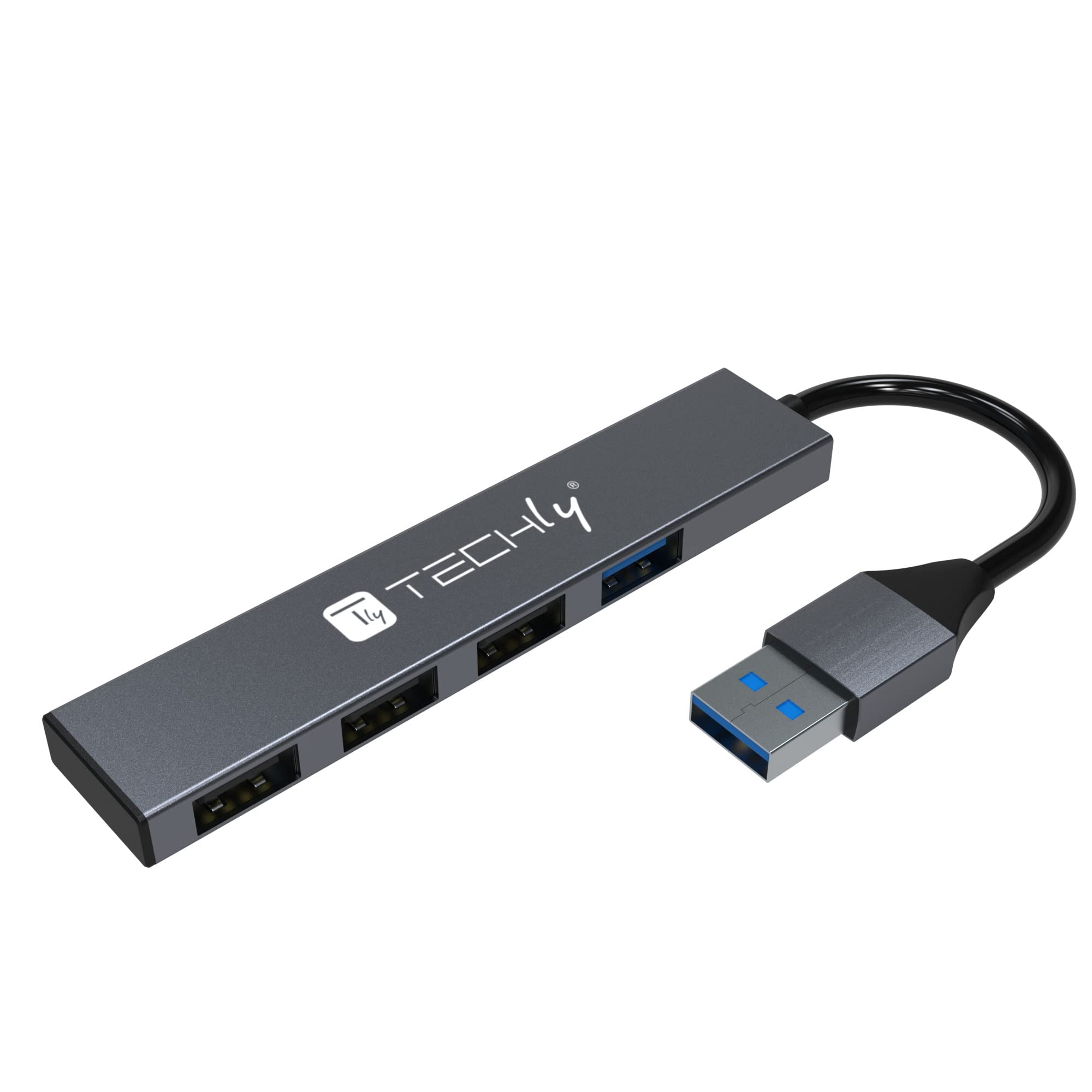 Techly Hub USB 4 p.-1p.USB3.2 3p.USB2.0