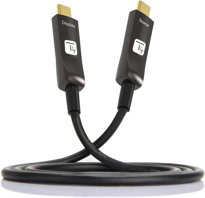 Techly USB-C Kabel AOC Fiber M/M 10m