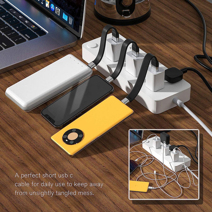 Techly USB-C auf USB-A 3.2 Gen2 flexibles Kabel