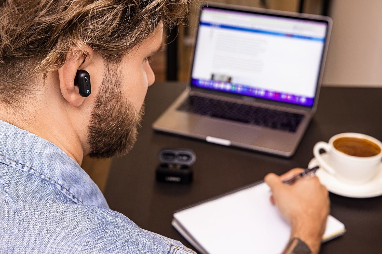 Lamax Duals1 Bluetooth Headphones 5.0 USB-C, In-Ear Headphones with Dual Driver, Up to 28 Hours Listening Time, Aluminium Housing with Battery Indicator, 3 Plug Sizes, Passive Noise Cancelling