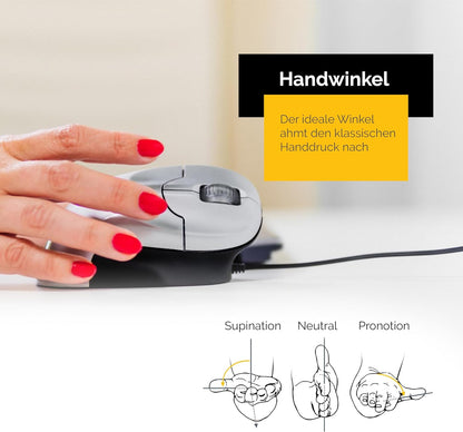 Bakker Elkhuizen BNEGMW GRIP Vertical mouse GripMouse 3 keys/scroll wheel/wireless