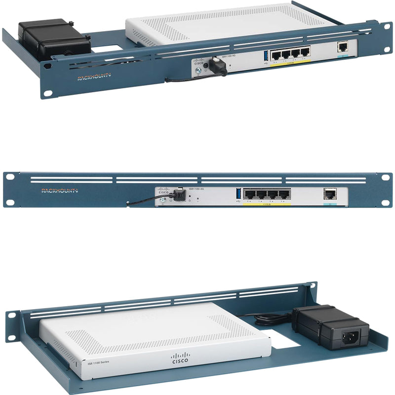 Cisco Meraki Firewall Appliance Rack Mount - 1U Server Rack Shelf with Easy Access Front Cable Organizer, Properly Vented, Customised 19 Inch Rack - RM-CI-T11 by Rackmount.IT