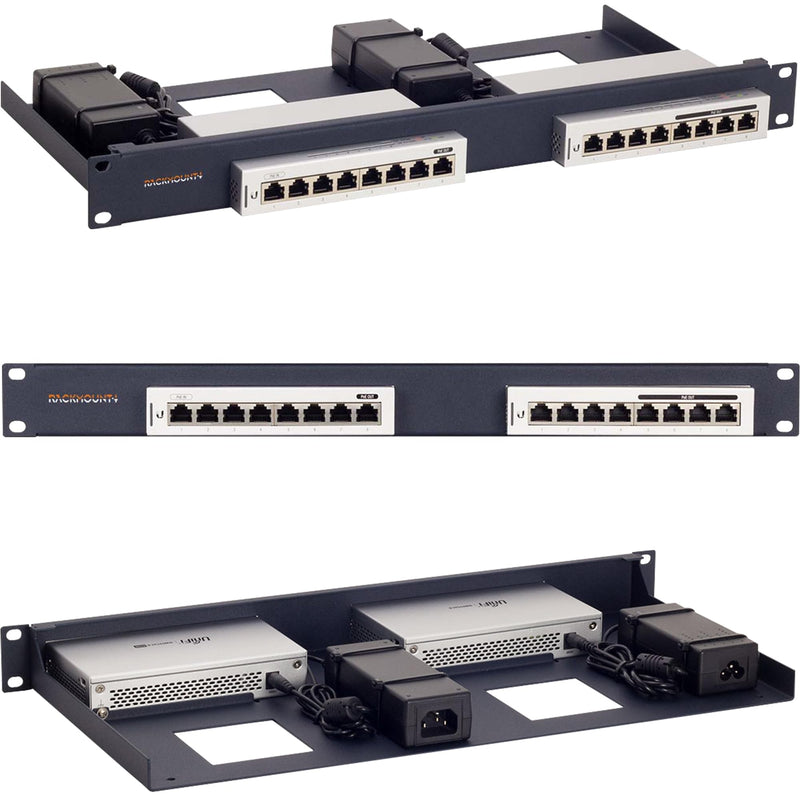 19 Zoll Rack Mount für Fortinet Firewall Appliance - 1U Server Rack Shelf mit Easy Access Netzwerkanschlüsse, Ordnungsgemäß Entlüftet, RM-UB-T1 von Rackmount.IT