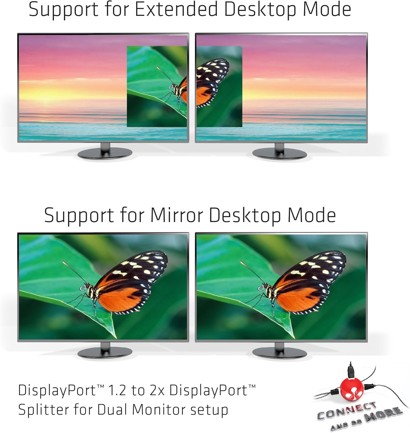 Club 3D SenseVision Multi Stream Transport (MST) Hub CSV-6200 - Video-Verteiler - 2 Anschlüsse,black DisplayPort 1.2
