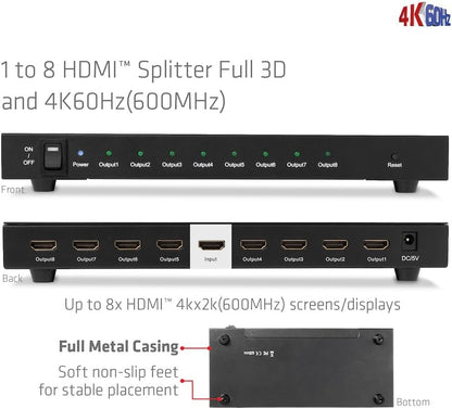 Club3D HDMI Splitter 1 Eingang -> 8 Ausgange 4K6