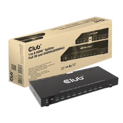 Club3D HDMI Splitter 1 Eingang -> 8 Ausgange 4K6