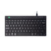 R-Go Tools Compact Break Keyboard - QWERTY (UK layout) - Featuring Break Indicator, Ergonomic Flat design, Wired USB-C/USB-A Connection - Windows/Mac/Linux Compatible