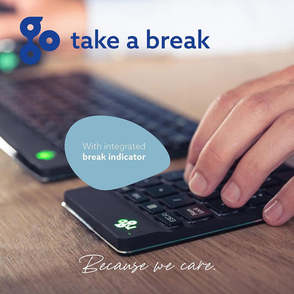 R-GO NUMPAD BREAK ERGONOMIC NUMERIC WIRELESS KEYPAD BLACK