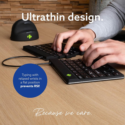 R-Go Tastatur Split Break US-Layout Bluetooth